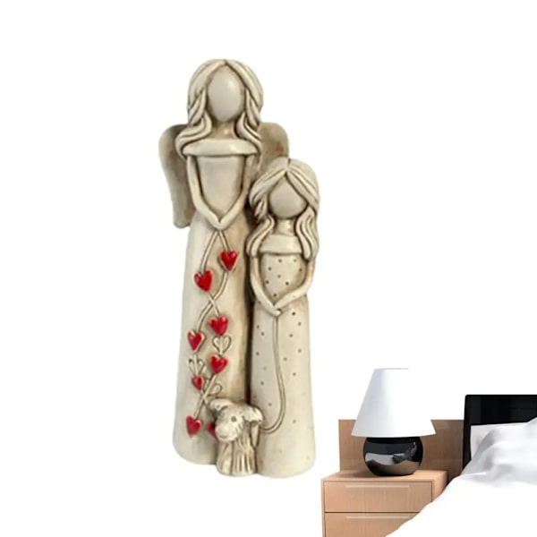 Engle Resin Havefigur til Haven Langvarig Resin Engel Dekoration Havefigur Kreativ Engel Resin Figur til Mor Søster Datter (FMY) C