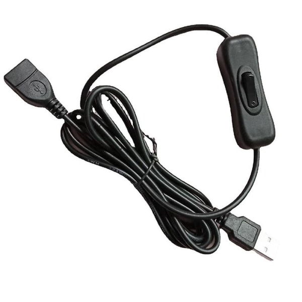Universaali USB-kaapeli USB-virtalähde päälle/pois-kytkimellä Latauskaapeli Data-kaapeli  (FMY) Black 304 switch