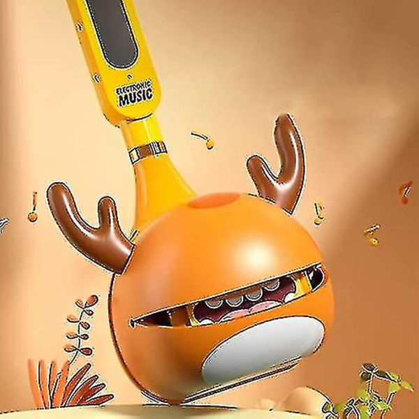 Wudaizhi Otamatone Japansk Elektronisk Musikk Instrument Bærbar Synthesizer Morsomme Magiske Lyder Lekegave For Barn Voksne (FMY) orange