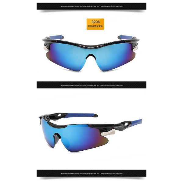 Polariserte sportssolbriller for menn Kvinner Sykling Løping Kjøring Fiskebriller-flerfarge (FMY)