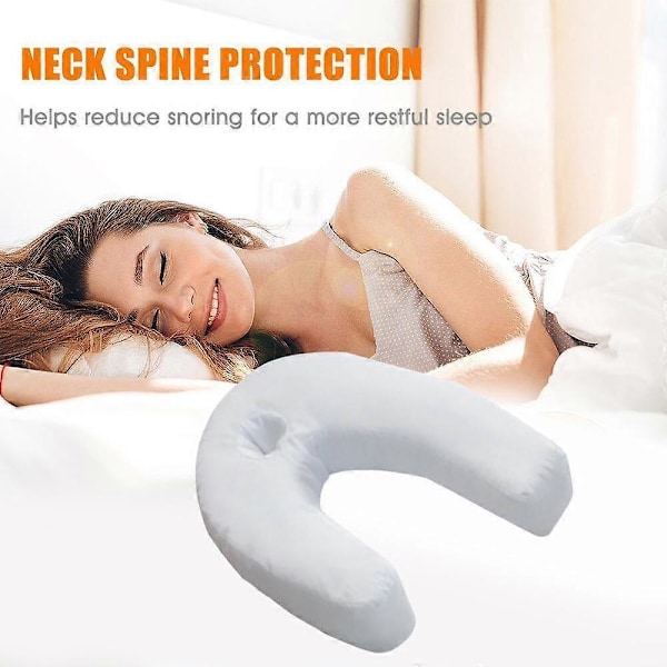 U-Formet Side Sleeper Pro Air Nakke- og Ryggpute Terapeutiske Solide Puter C NDA (FMY)