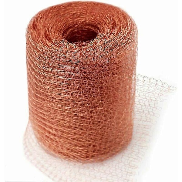 Högkvalitativ Anti-Gnagare Nät, 100% Koppar Anti-Snigel Snigel Mus Råtta Fåglar Nematoder Ferramol, Stickad Koppar Nät för Inomhus, Trädgård (6 Meter (FMY)
