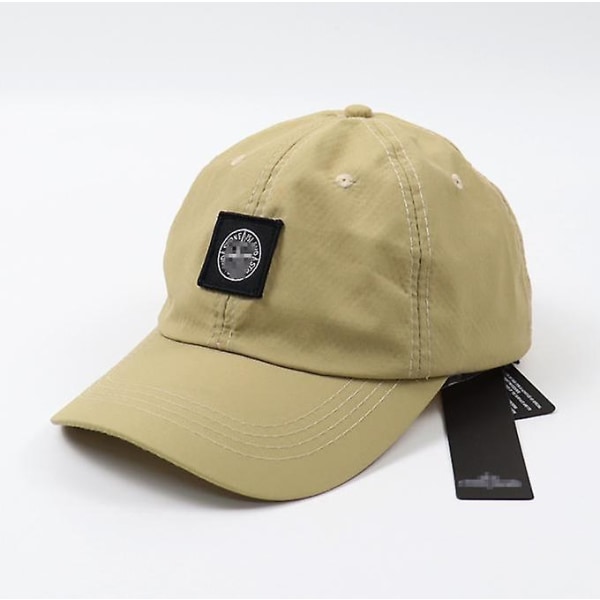 Stone Island Baseball Cap One Size Good Fit UK Hat Säädettävä Mies Naisten Unisex~ (FMY) Khaki color