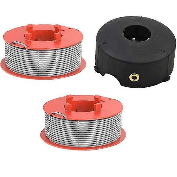 Kompatibel med Bosch ART 23 COMBITRIM / ART 26 COMBITRIM Gressklipper 2 Spole Trådspole + 1 Spolehette, F016800175 / F016L71088 (FMY) MultiColor