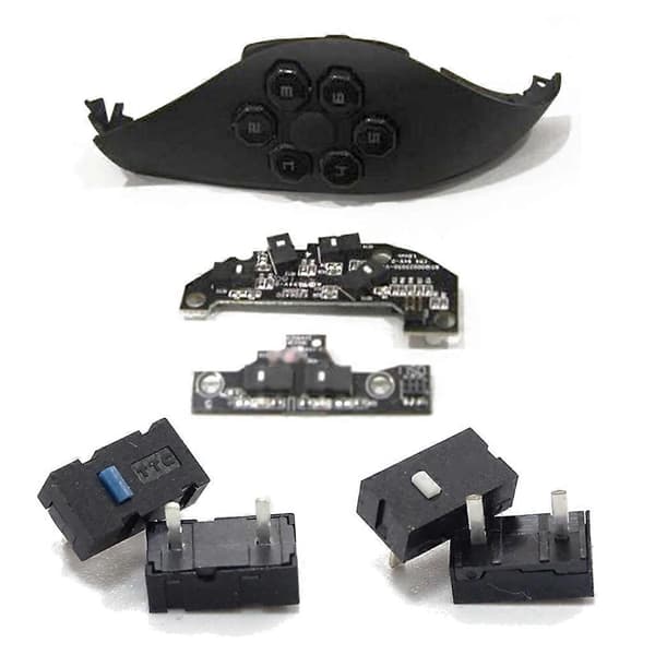 2 STK 2 Pins TTC Blå Prik / 5M Hvid Prik Muse Mikro Switch til Razer Imperator (FMY) TTC Blue Switch