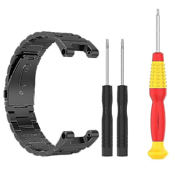 For Amazfit For T Rex/pro Armbånd Slitesterk Smartklokke Rem Klokkerem Metall Armbånd  (FMY)