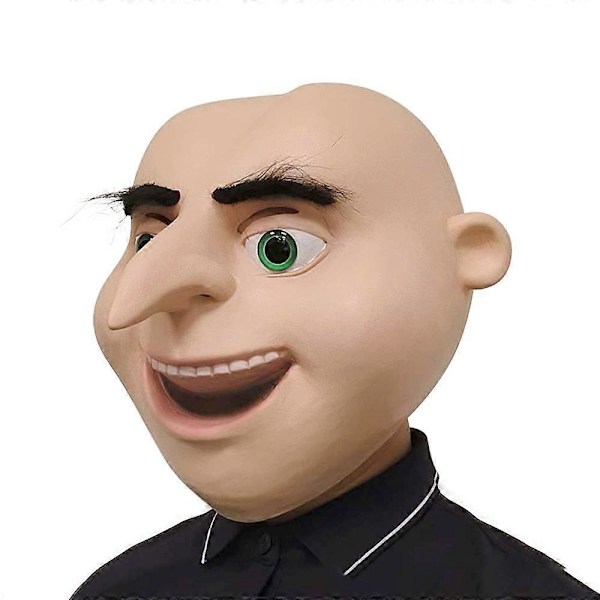 Vuxen Despicable Me Gru Cosplay Full Head Mask Halloween Maskerad Latex Mask Kostymrekvisita (FMY) B