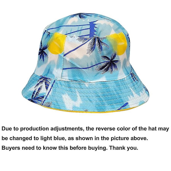 Ricard Bob Bucket Hats - Reversible bomulds udendørs fiskerhatte, strandfiskerihat - Egnet til mænd, kvinder, piger og drenge (FMY) white A hat girth 59-60cm