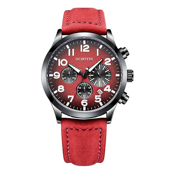 Ochstin 6042C Kvartsarmbandsur för män (FMY) Red