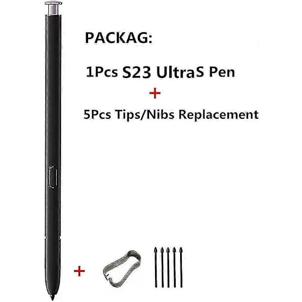 Galaxy S23 Ultra S Pen, stylus Touch S Pen (uten Bluetooth) Erstatning for Samsung Galaxy S23 Ultra 5g Alle Versjoner (lavendel) (FMY)
