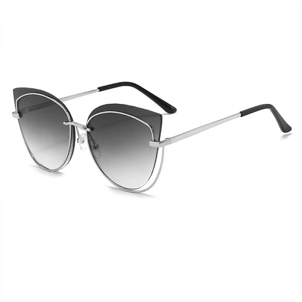 Cat Eye solbriller til kvinder Fashion Designer Style spejlglas (FMY)