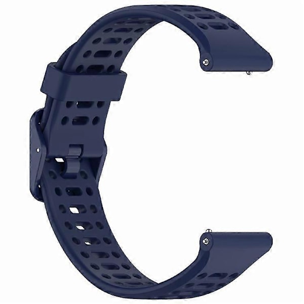 Kompatibel med Coros Pace 2 / Apex 2 / Apex 42mm Silikone Urrem Ensfarvet 20mm Urrem (FMY) DarkBlue