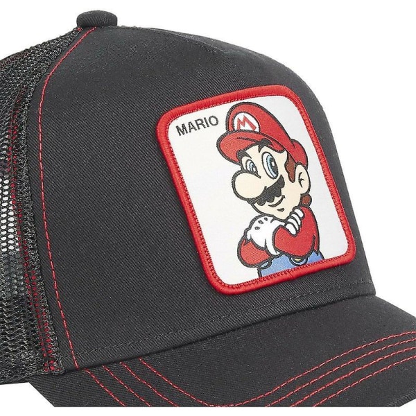 Mario sommer trucker-lue - Tegneserie Super Mario baseballcaps for menn og kvinner - NEHXV  (FMY) kuba gray adjustable