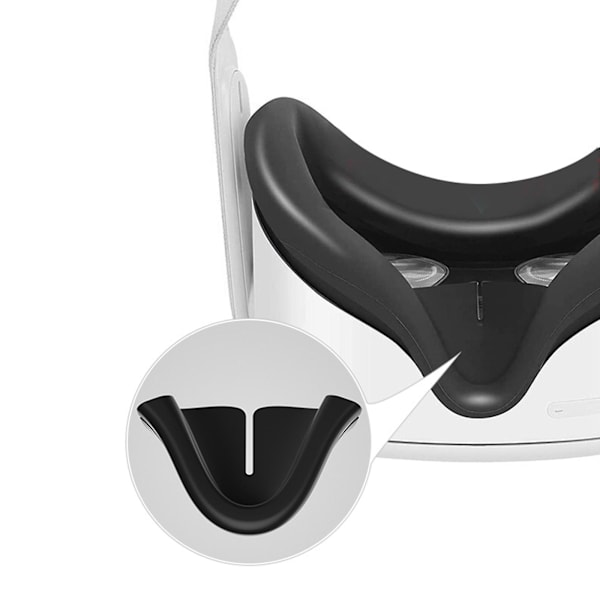 Forebyg lyslækage VR næsepuder til Oculus Quest 2 lysbarriere VR tilbehør (FMY)