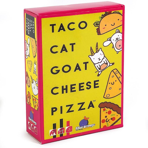 Taco Cat Goat Cheese Pizza | Brætspil | Brætspil til Børn 8 År | Brætspil 8 År eller Ældre | Kortspil | Gave til 8-årig Dreng (FMY) 1pcs