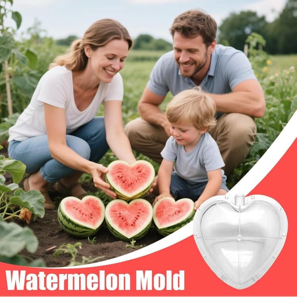 Vannmelonform, gjenbrukbart hagetilbehør, gresskarform (FMY)