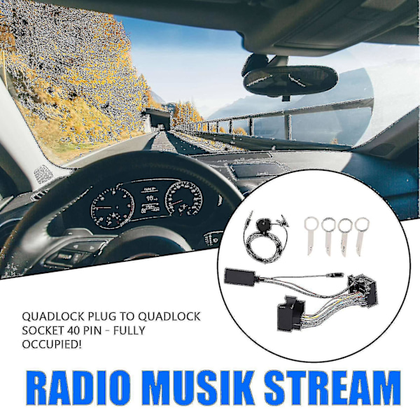 Bluetooth-adapter för bilstereo till Ford Fiesta Focus Mondeo Kuga Sony 6000cd Radio Musikströmning (FMY)