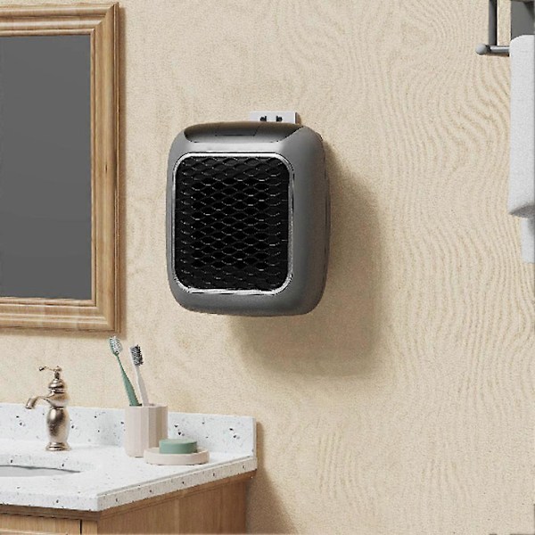 Veggmontert varmeovn med fjernkontroll 800W PTC-keramisk elektrisk varmeovn Lavt forbruk Romvarmer for hjemmet (FMY) Green UK plug
