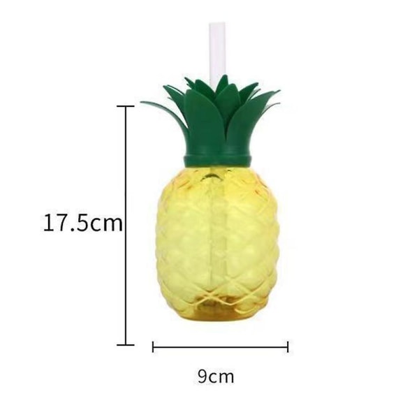 1 kpl 500 ml ananasmuotoinen mehupullo Suloinen ja ainutlaatuinen muotoilu minimoi roiskeet, per (FMY) Yellow 1 pc