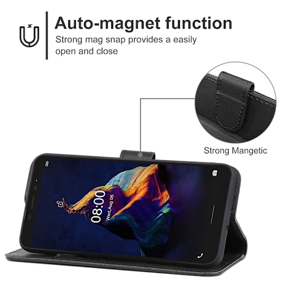 Læderetui til Ulefone Armor X8  (FMY) Black