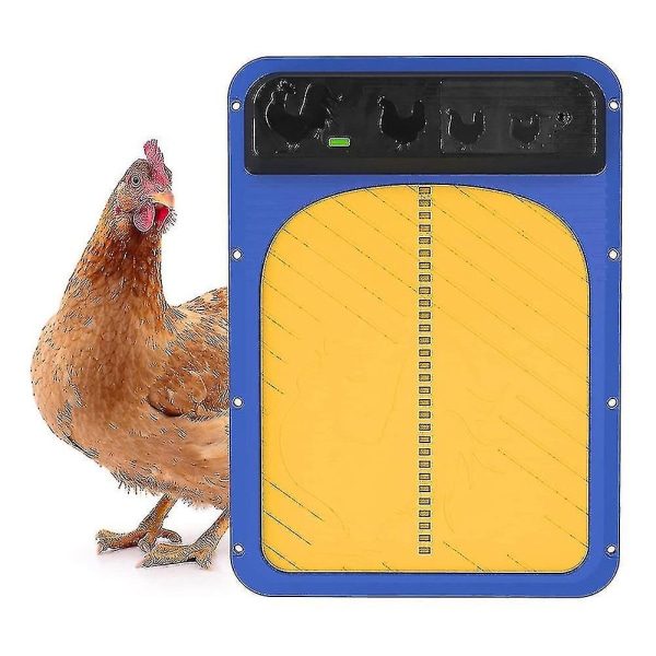 Automatisk kycklingdörr, automatisk kycklingdörr och öppen morgon, för kycklingfjäderfäfarm (FMY)