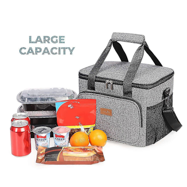 Lifewit Stor Lunchväska 24-burks (15l) Isolerad Lunchlåda (FMY)