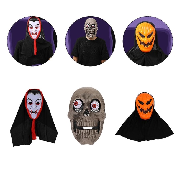 Festival Skræmmende masker Maskerademasker Hovedbeklædningsmasker Karnevaler Kraniemasker Halloween Festforestillinger Fright Costumes (FMY)