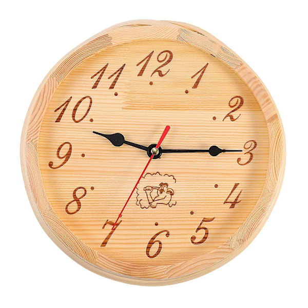 Digital Väggklocka Väggklocka Bastu Tyst Väggklocka Basturum Timer Klocka  (FMY) Light Brown 22.3X22.3cm