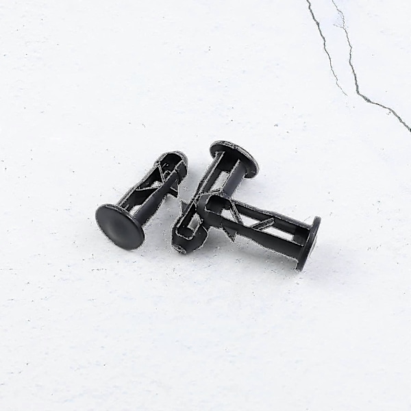 3 Par Hengselbolter Hengselpinner For Søppelbøttelokk Bins For Å Passe 240/120/100/60l Utendørs Søppelbøtter, 65mm X 18mm, Svart Plast (FMY)