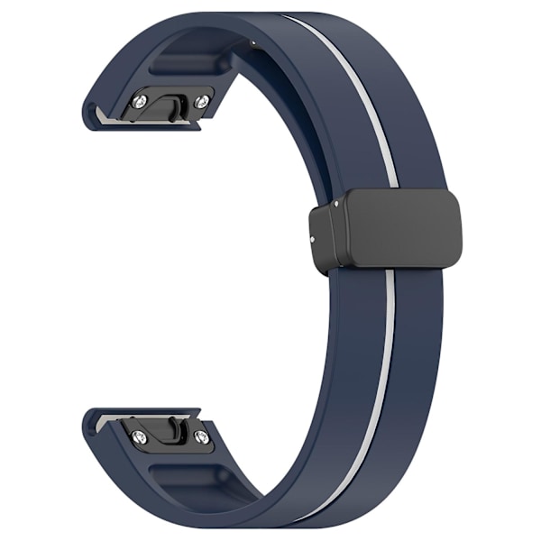 Urklokkebånd i svart spenne med dobbel farge for Garmin Tactix 7 Pro/Fenix 7X/6X/6X Pro/5X Plus 26 mm (FMY) Multicolor Style B Garmin Tactix 7 Pro