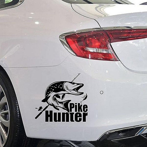 Pike Hunter Fishing Hood Bagklap Siderude Decal Car Truck Sticker Decoration (FMY)