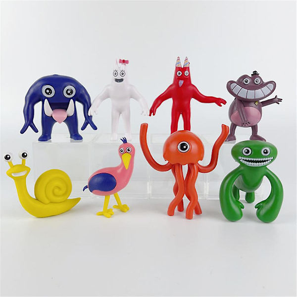 8-pack Garden of Banban Figurer Jumbo Josh Leksaker för Vuxna och Barn, Monster Horrorfigurer Samlarobjekt för Fans Present (FMY)