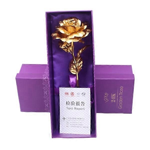 24 Karat Förgylld Roséguldros 24k i Presentförpackning guld (FMY)
