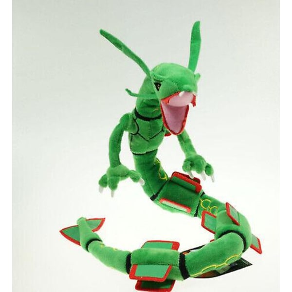 80cm Grön Rayquaza Svart Drake Plysch Leksaker Stoppade Dockor Barn Födelsedagspresenter  (FMY) Green
