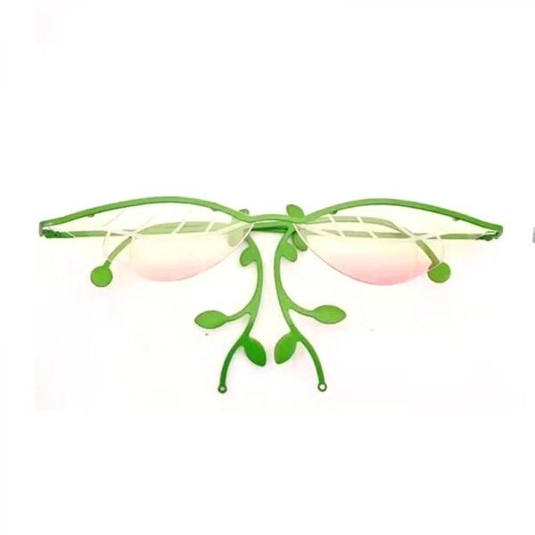 Leaf Sunglasses Personality Dekorative Women's Solbriller (FMY)