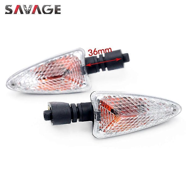 Blinklys For Tiger 800/xc Tiger 1050 Daytona 675/r 2009-2018 Motorsykkel Tilbehør Front/bak Indikatorlampe Blinklys (FMY) Clear 36mm