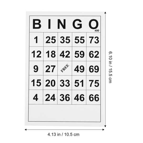 10 paket Bingospelkort Slide Bingokort Partyspelkort Set (FMY)
