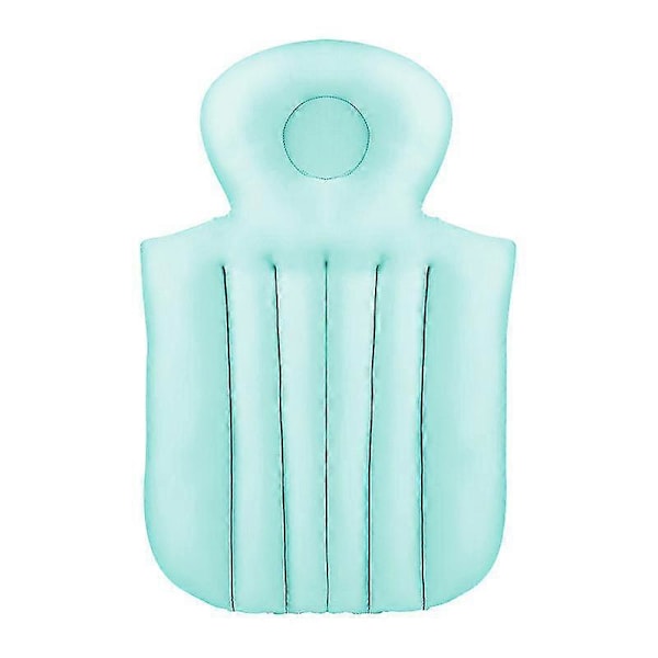 Vanntett badepute for hele kroppen, spa-hodeputer, sklisikker nettpute, vanntett badematte for nakke og rygg (FMY) Blue short style