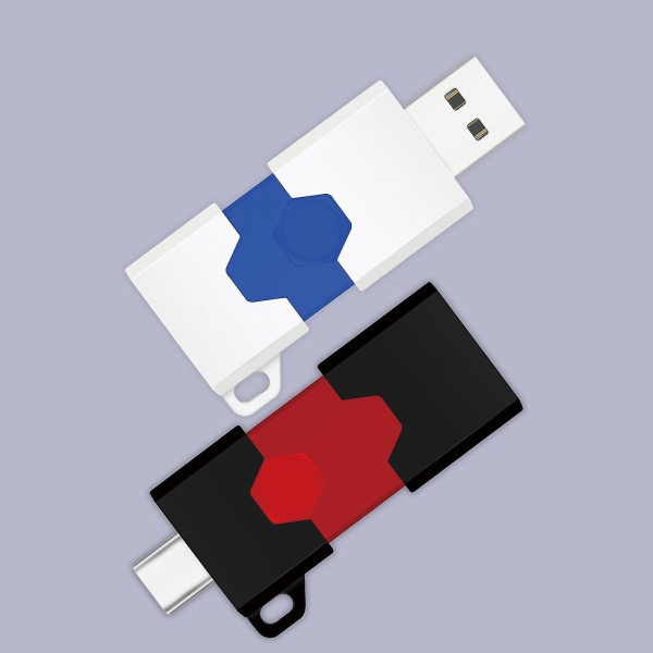 USB Flash Stick Höghastighetsöverföring Push-pull Plug Play Type-c USB 16/32/64/128/256/512gb Telefon med dubbla användningsområden USB Stick Datortillbehör (FMY)