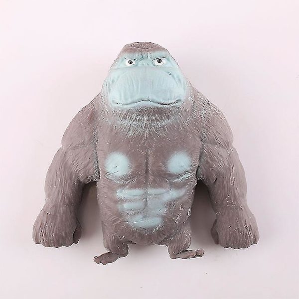 Simulering Squish Stretchy Spongy Squishy Monkey Gorilla Stress Relief Toy Vent Doll  (FMY) Grey 15*12