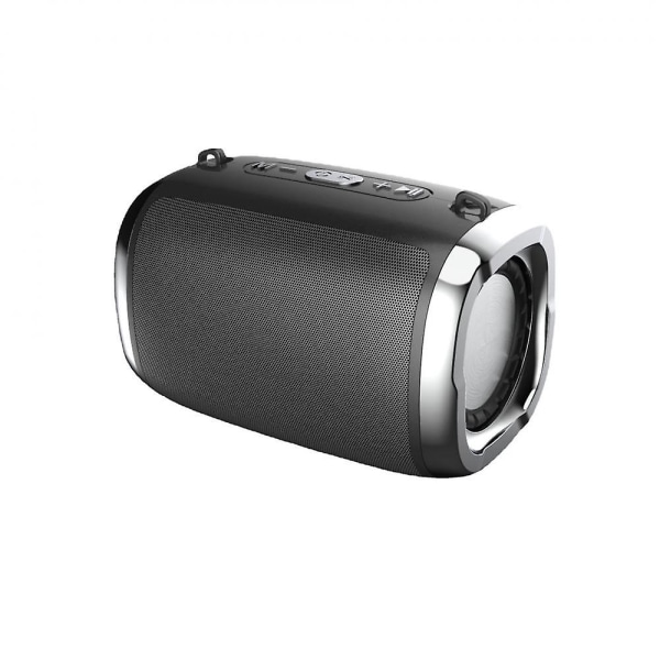 Bärbar Bluetooth högtalare, kompakt storlek, förvånansvärt hög volym och bas, perfekt resehögtalare (svart) (FMY)