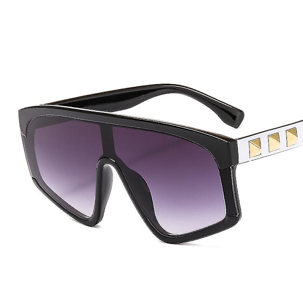 Solglasögon - styck Solglasögon Trendiga Fyrkantiga Solglasögon Metallram (FMY) C7 leopard frame