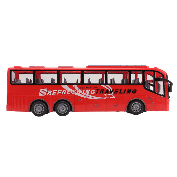 Bil Legetøj Til Drenge Piger 1/30 Fjernbetjening Bus Model Elektrisk Trådløs Simulation Stor Rc Bus Legetøj Med Fjernbetjening (uden Batteri)  (FMY) Red