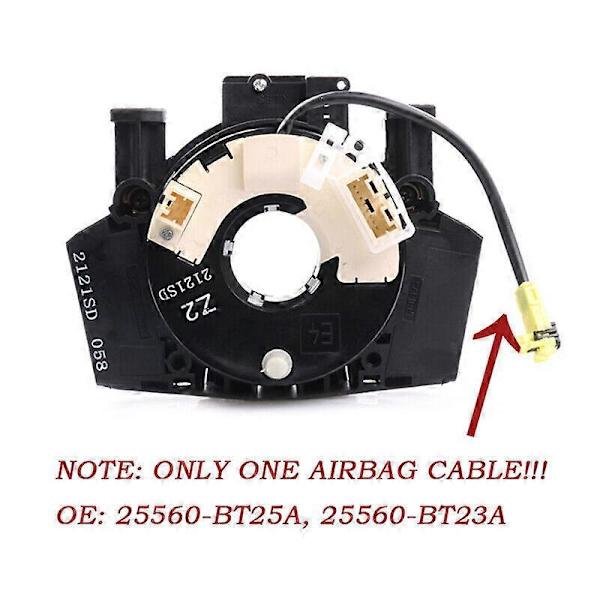 För NISSAN QASHQAI J10 MK1 2006-2013 SQUIB SPIRALKABEL KLOCKA 25560BT25A UK (FMY)