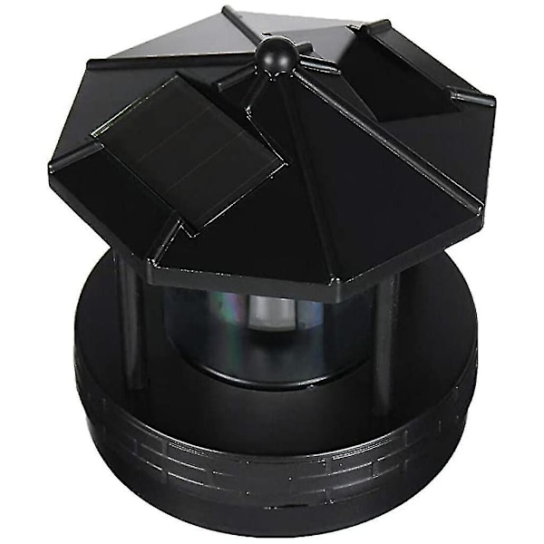 Solcelled Rotasjonssøyle Lys Hage Hageplen Lampe Belysning For Utendørs Hjem Decor (FMY)