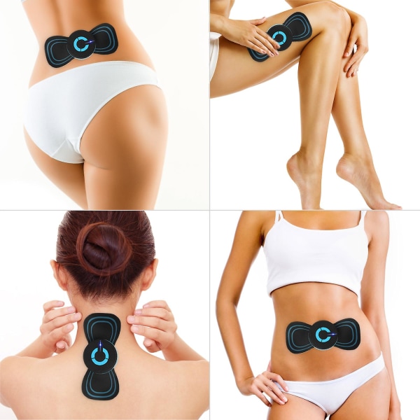 Ems Mikrostømmaskin Mini Massasjeapparat, mini Nakkemassasje Kroppsmassasje, Ems Bioelektrisk Akupunkturpunkt Massasje Matte (FMY)