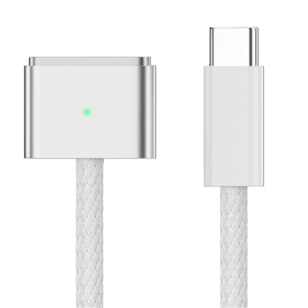 Velegnet til Macbookpro opladningskabel 140w hurtigopladning Type-c til Magsafe3 kabel hvid (FMY)