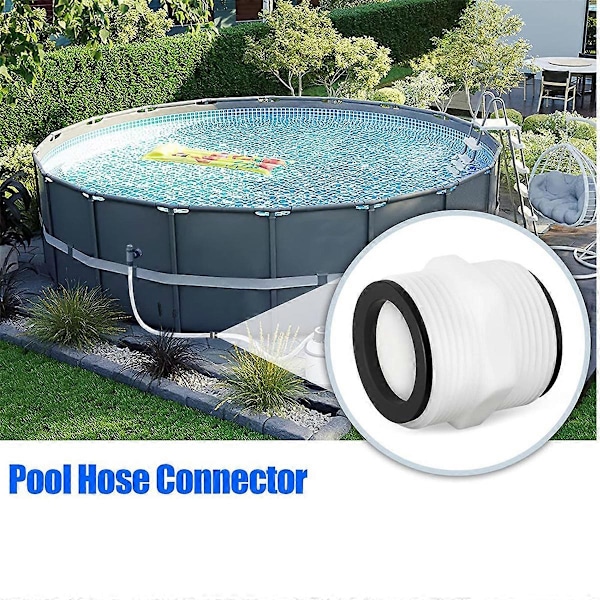 2-pack Poolslangadapter 1,5 tum för Intex Coleman (FMY) White