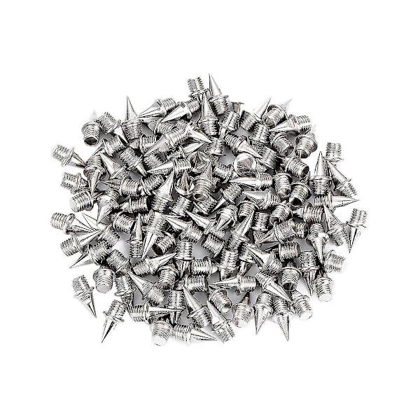 Rustfrie Stål Pigger For Sko, Utbyttbare Pigger For Is Pigger Stål Pyramid Pigger For Fotturer  (FMY) silver