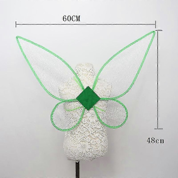 Fjärilsvingar Fevingar Cosplay Maskeraddräkt Änglavingar (FMY) GREEN